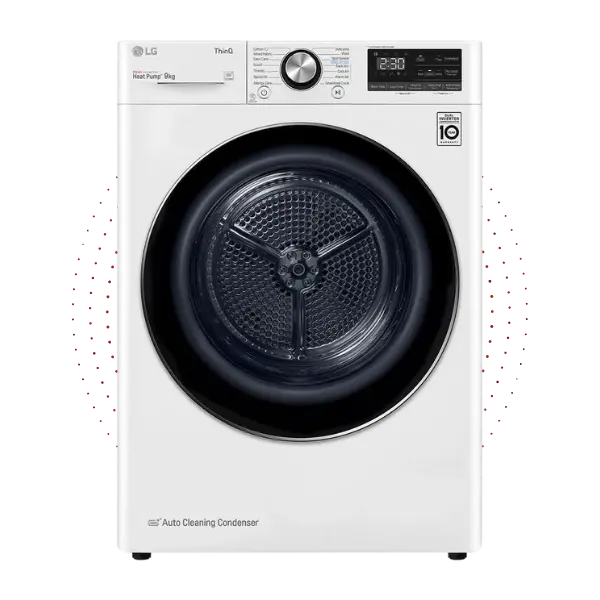 lg white dryer