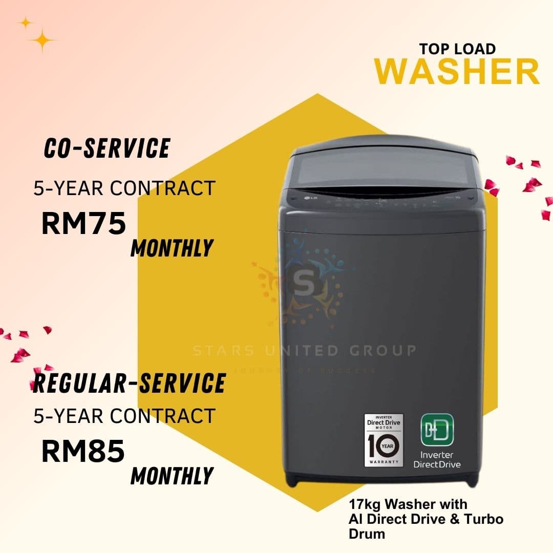 Lg Subscribe 17kg Top Load Washer with AI Direct Drive™ and Turbo Drum rawang, Lg Subscribe 17kg Top Load Washer with AI Direct Drive™ and Turbo Drum senawang, Lg Subscribe 17kg Top Load Washer with AI Direct Drive™ and Turbo Drum segambut, Lg Subscribe 17kg Top Load Washer with AI Direct Drive™ and Turbo Drum kepong, Lg Subscribe 17kg Top Load Washer with AI Direct Drive™ and Turbo Drum sri gombak, Lg Subscribe 17kg Top Load Washer with AI Direct Drive™ and Turbo Drum setia wangsa