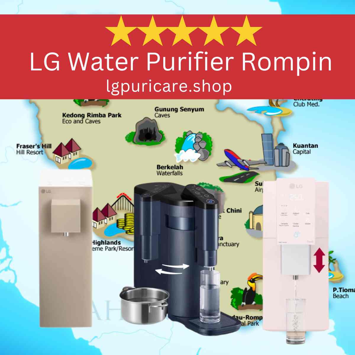 LG PuriCare Water Purifier Rompin WD516AN & WD518AN, LG PuriCare Water Filter Rompin WD516AN & WD518AN, LG Rental Up Water Purifier Rompin WD516AN & WD518AN, LG Rental Up Water Filter Rompin WD516AN & WD518AN,