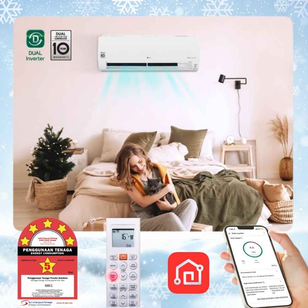 LG aircond rental price, Rent-to-own air conditioner Malaysia, Monthly payment aircond LG, Best aircon rental plan for home, LG Dual Inverter AC subscription plan