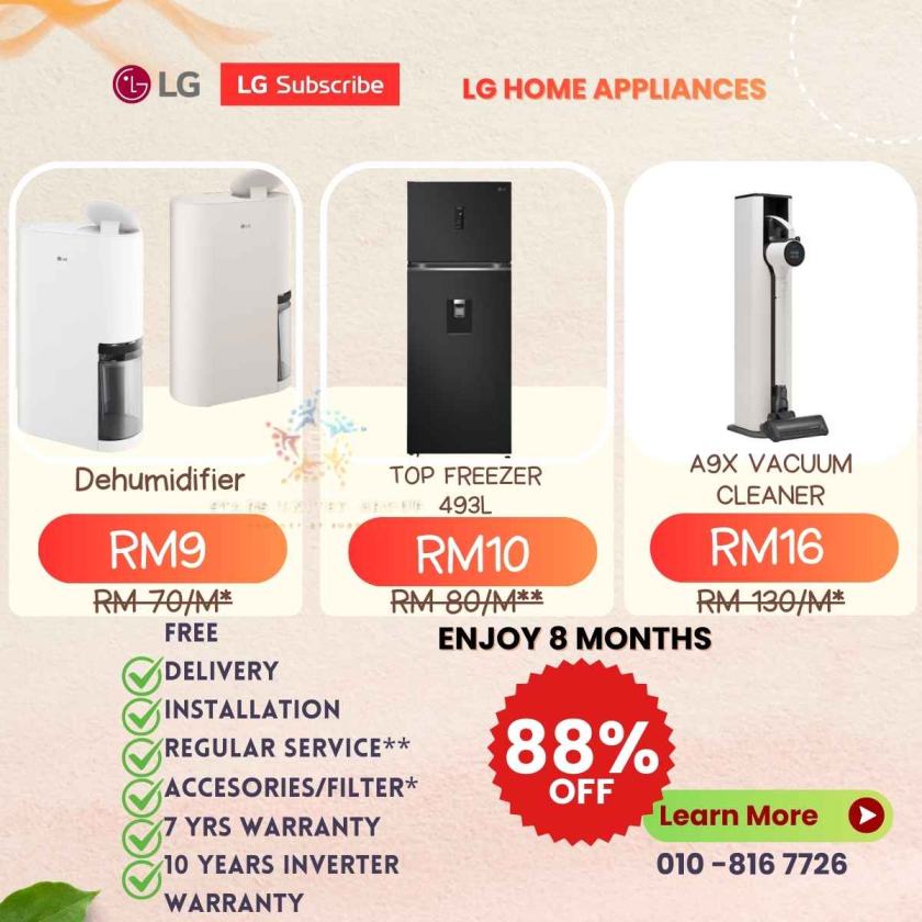 LG Subscribe Home Appliances CNY promo 2026
