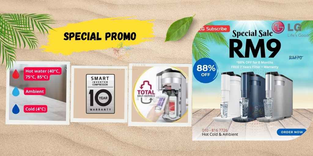 lg water purifier rent up WD516AN Hot cold and ambient