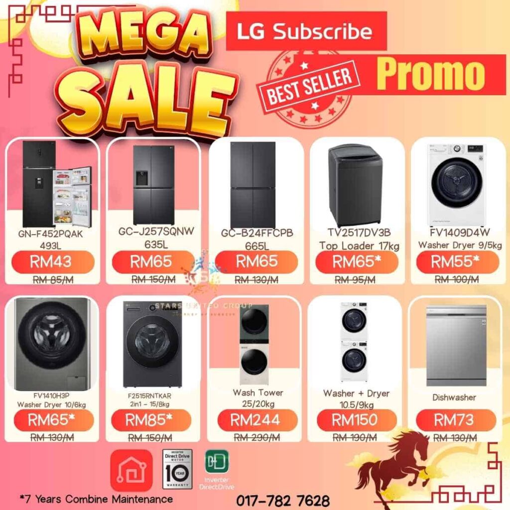 LG Subscribe Home Appliances promo Sales 2026