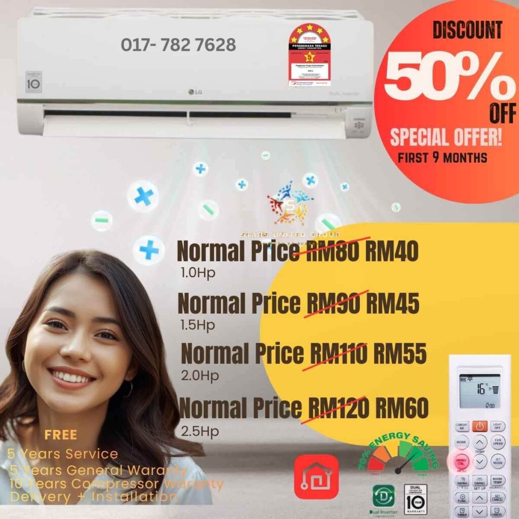 LG Subscribe Rent Up Aircond Smart Inverter 2026