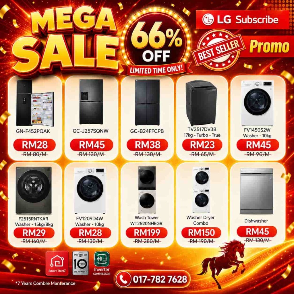 LG Subscribe Home Appliances promo Sales 2026