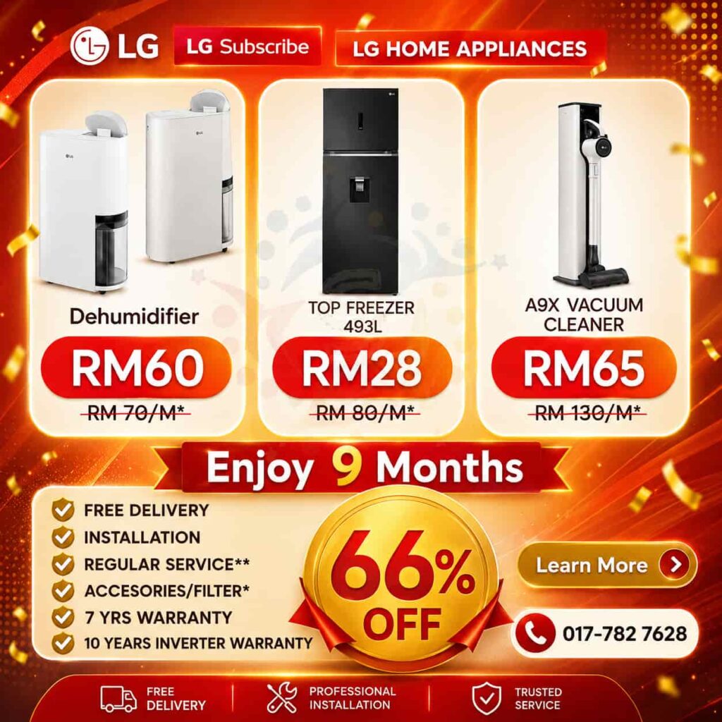 LG Subscribe Home Appliances promo 2026