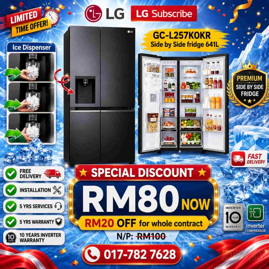 LG Subscribe Side By Side Fridge 2026 Promo..