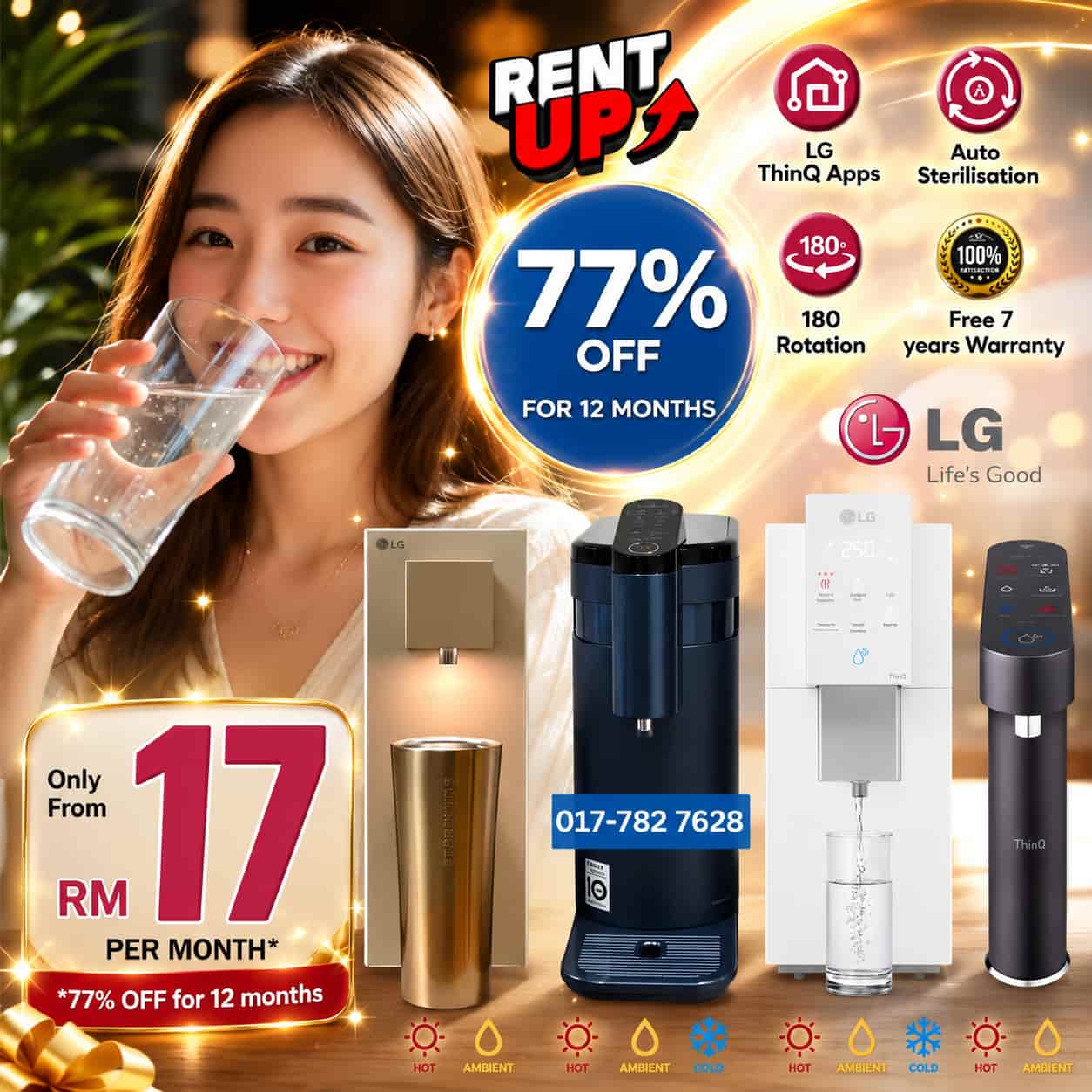 Promotional water purifier advertisement