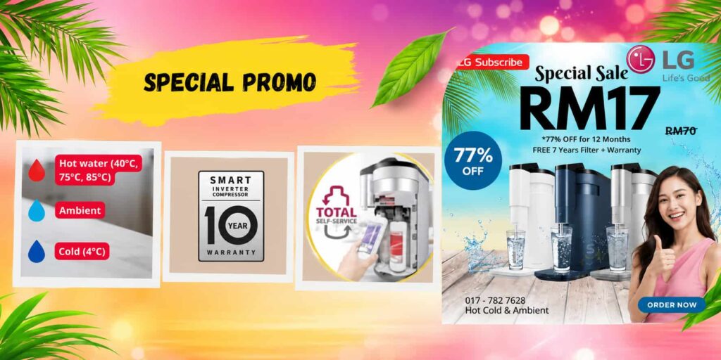 lg water purifier rent up WD516AN Hot cold and ambient
