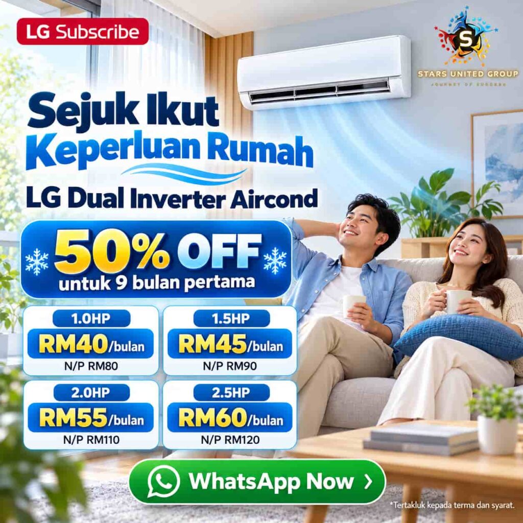 LG Subscribe Rent Up Aircond Smart Inverter
