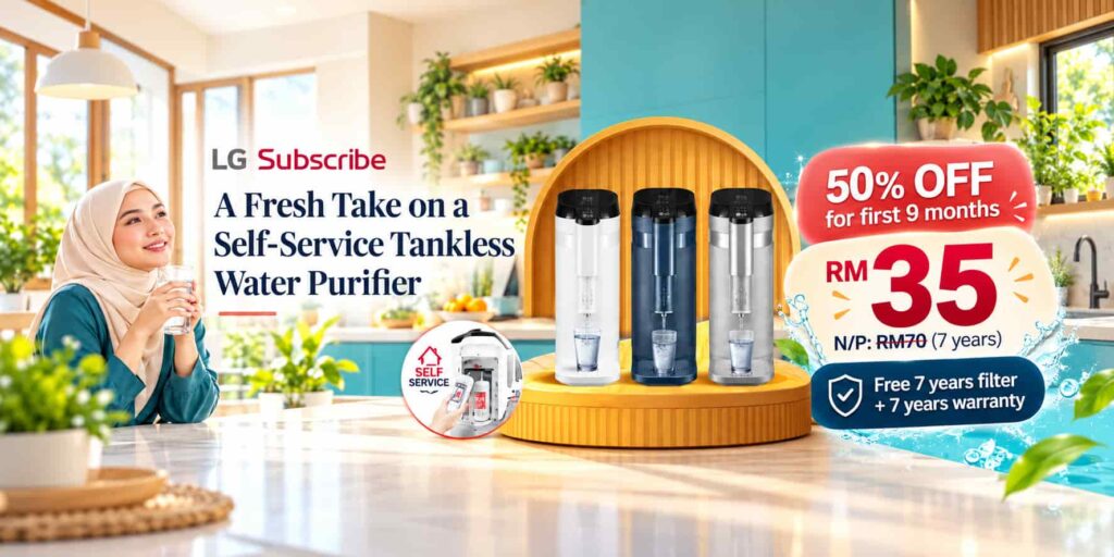 lg puricare tankless hot, cold and ambient water purifier model WD516AN